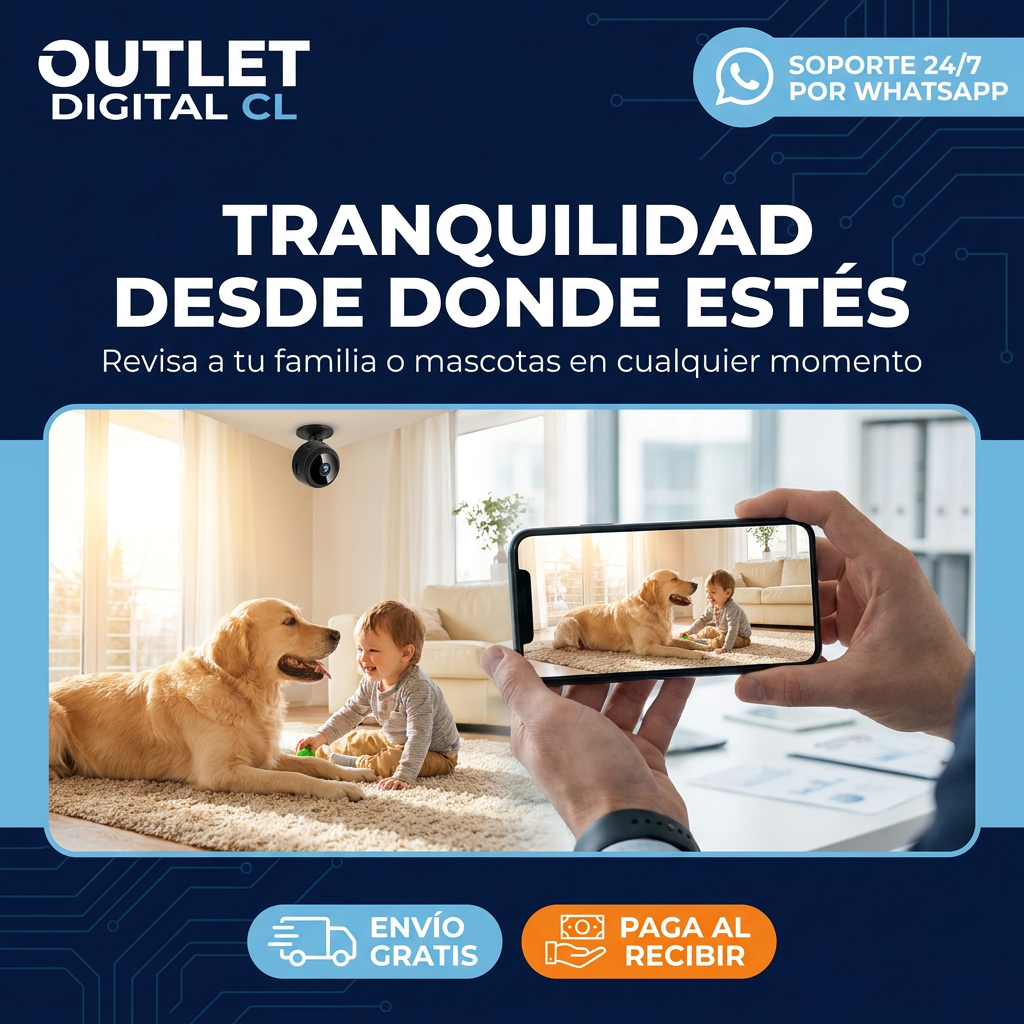 MINI CÁMARA ESPÍA PRO - TRANSMISIÓN WIFI EN VIVO - VISIÓN NOCTURNA - DETECCIÓN DE MOVIMIENTO