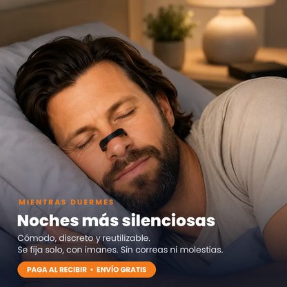 Dilatador Nasal Magnético Reutilizable - Antironquido, Para Dormir y Deporte