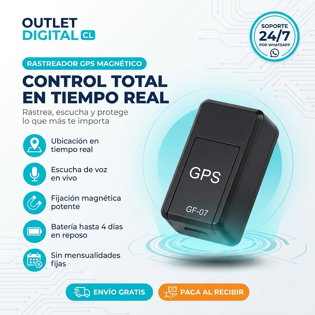 GPS MINI TRACKER MAX - RASTREADOR MAGNÉTICO - ESCUCHA DE VOZ EN VIVO - BATERÍA HASTA 6 DÍAS