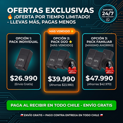 GPS MINI TRACKER MAX - RASTREADOR MAGNÉTICO - ESCUCHA DE VOZ EN VIVO - BATERÍA HASTA 6 DÍAS